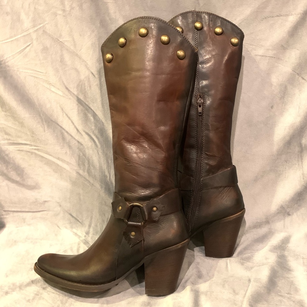 dgm Studded Leather Boots